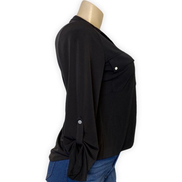 Jones New York Black Blouse. Size S - Picture 9 of 9